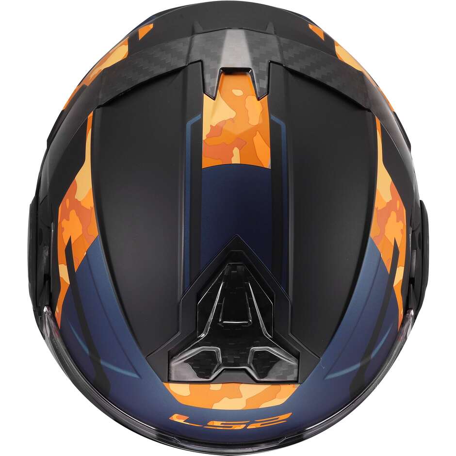 Casque de moto modulaire LS2 FF910 ADVANT II GLIDE P/J Noir Orange