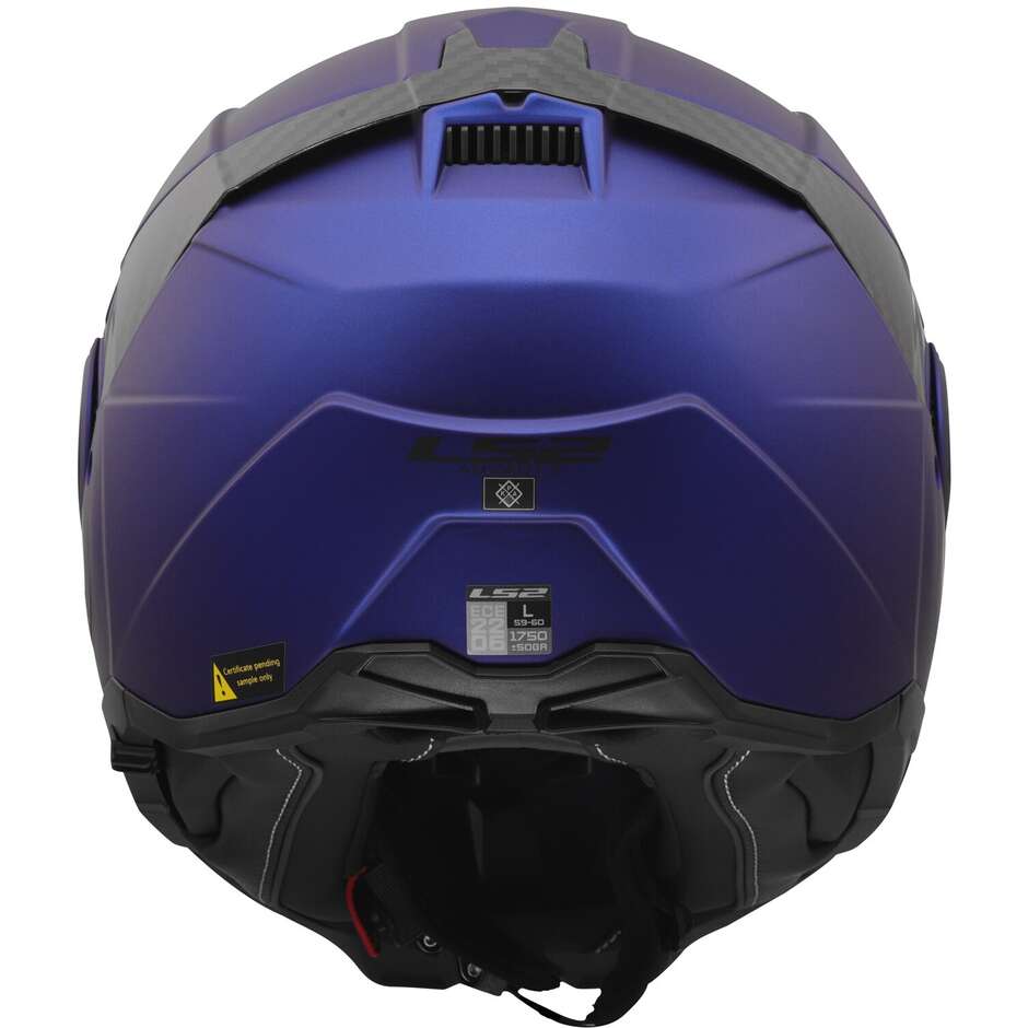 Casque de moto modulaire LS2 FF910 ADVANT II SOLID P/J bleu marine mat
