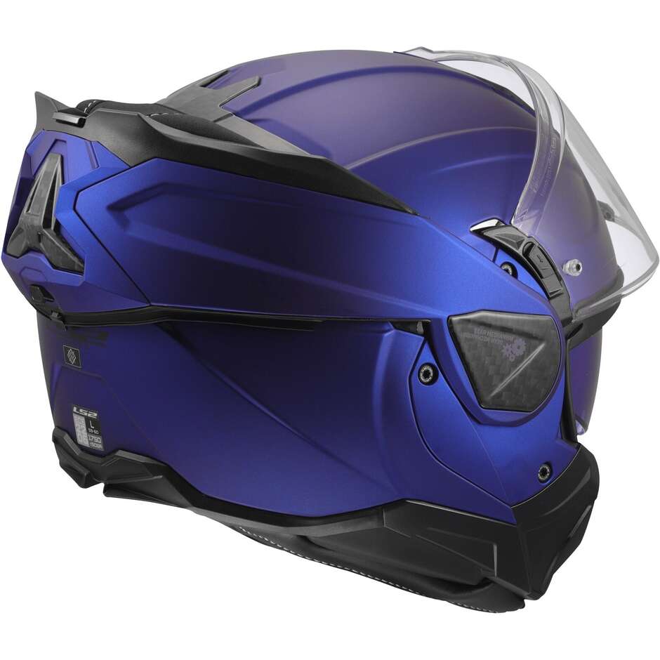 Casque de moto modulaire LS2 FF910 ADVANT II SOLID P/J bleu marine mat