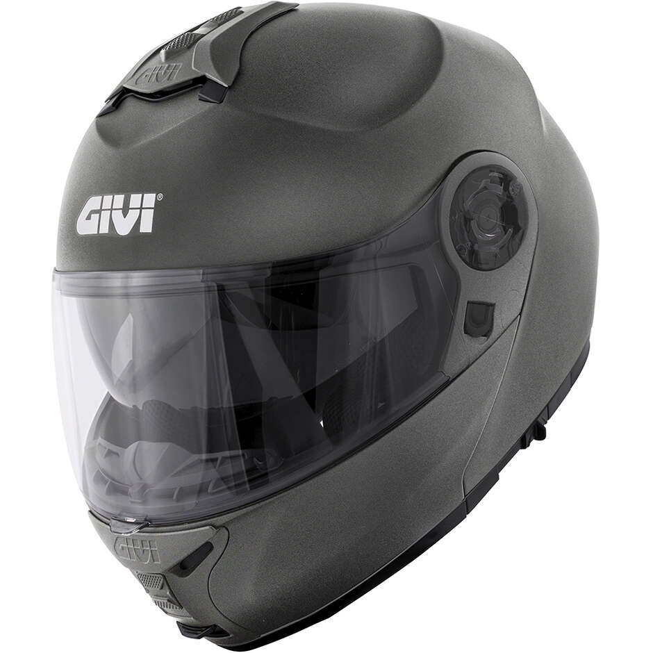 Casque de moto modulaire P/J Givi X.21 EVO Titane Mat