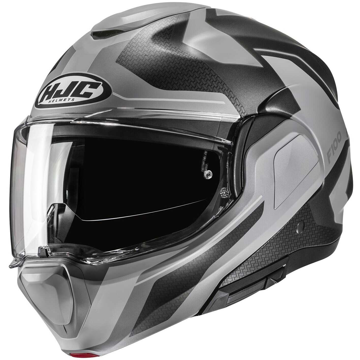 Casque Moto Modulable HJC F100 Carbon Black - Fibre De Carbone, Visière Pinlock, Écran Solaire - Homologué ECE 22.06