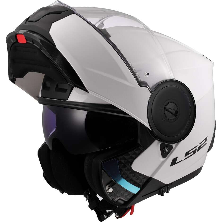 Casque de moto modulaire P/J LS2 FF902 SCOPE II SOLID Blanc brillant