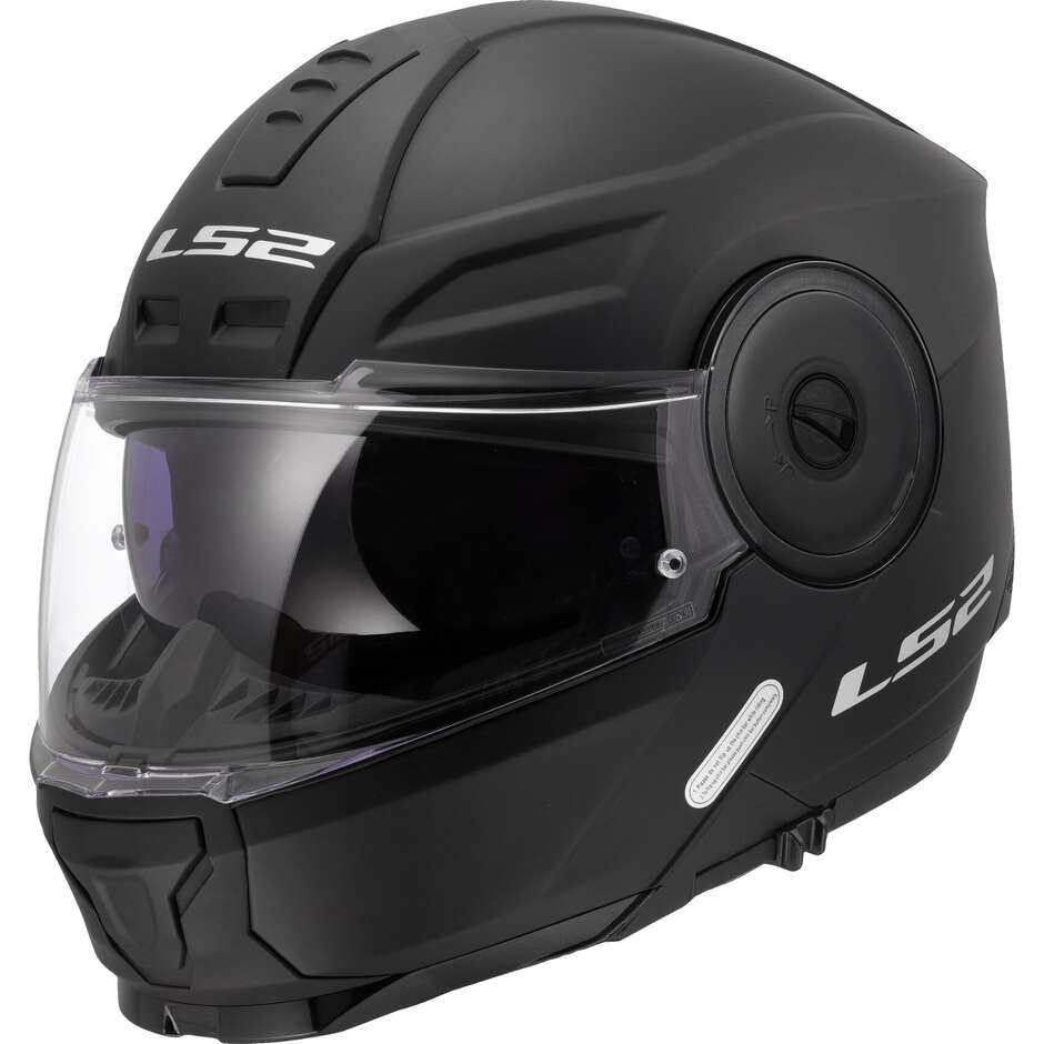 Casque de moto modulaire P/J LS2 FF902 SCOPE II SOLID Noir mat