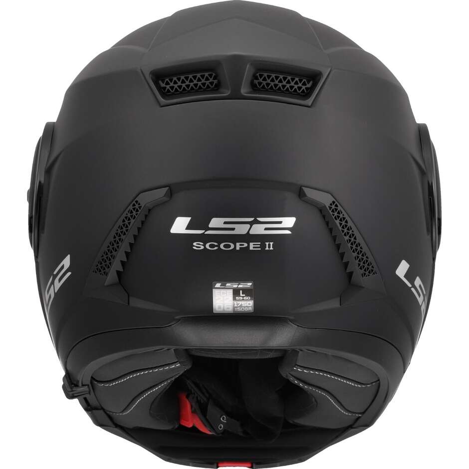 Casque de moto modulaire P/J LS2 FF902 SCOPE II SOLID Noir mat