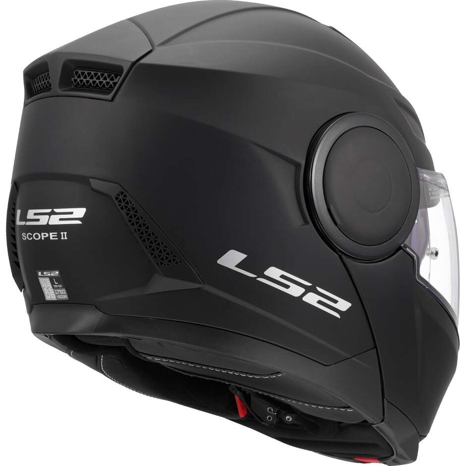 Casque de moto modulaire P/J LS2 FF902 SCOPE II SOLID Noir mat