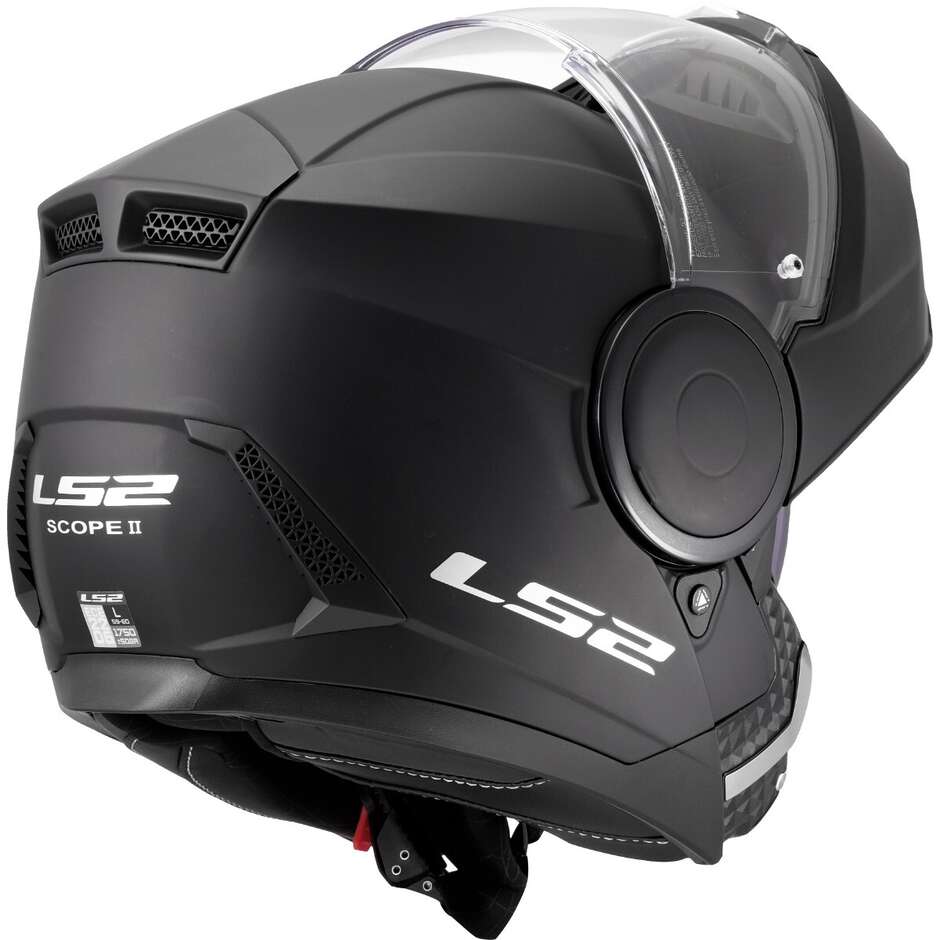 Casque de moto modulaire P/J LS2 FF902 SCOPE II SOLID Noir mat