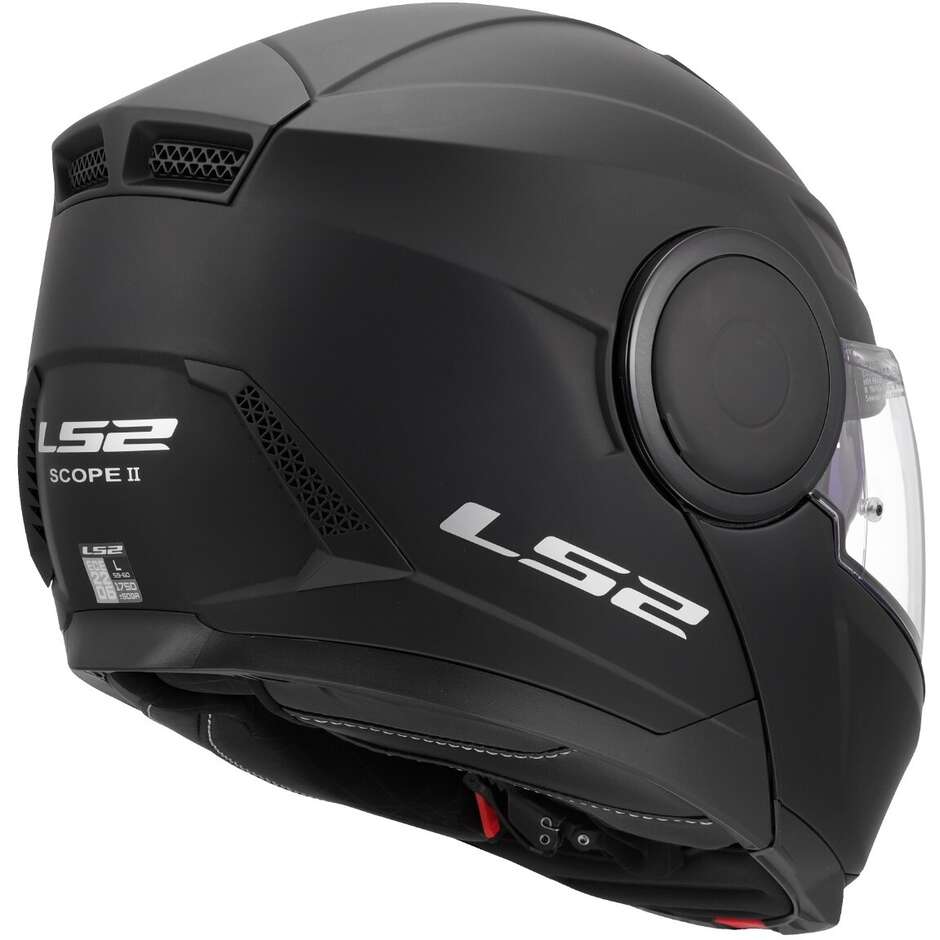 Casque de moto modulaire P/J LS2 FF902 SCOPE II SOLID Noir mat