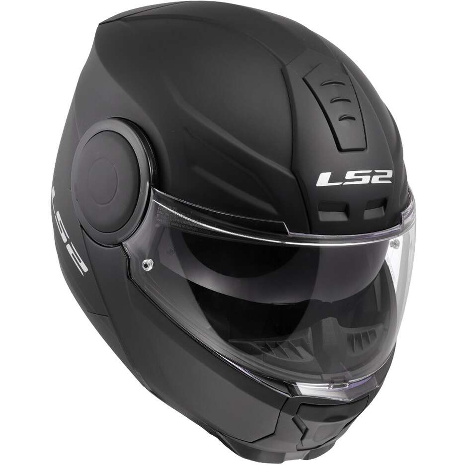 Casque de moto modulaire P/J LS2 FF902 SCOPE II SOLID Noir mat