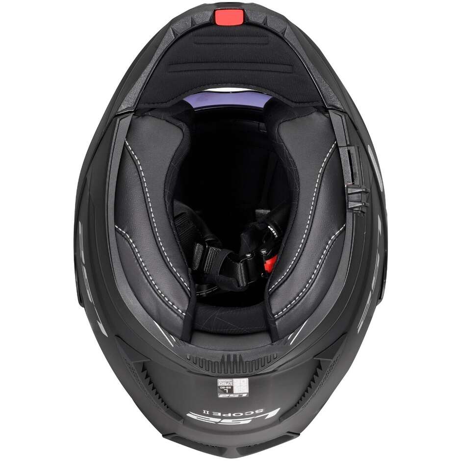 Casque de moto modulaire P/J LS2 FF902 SCOPE II SOLID Noir mat