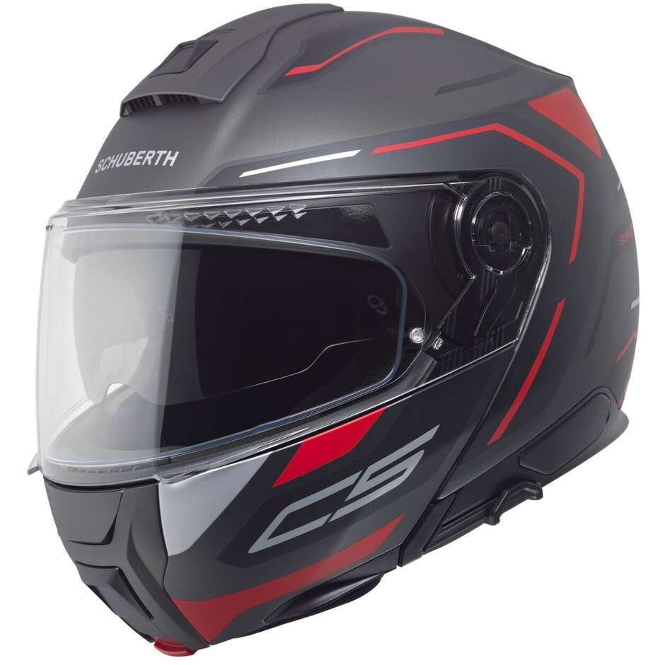 Casque de moto modulaire P/J Schuberth C5 OMEGA Anthracite