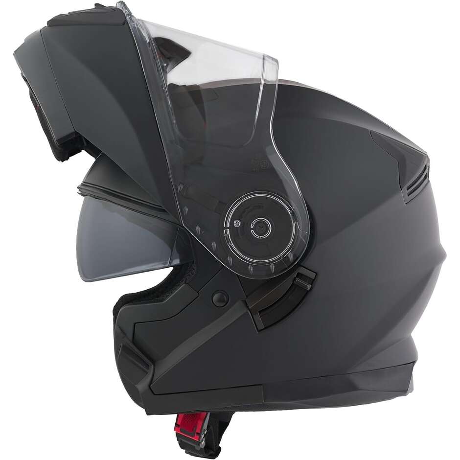 Casque de moto modulaire rabattable BHR 836 Blanc Noir Mat