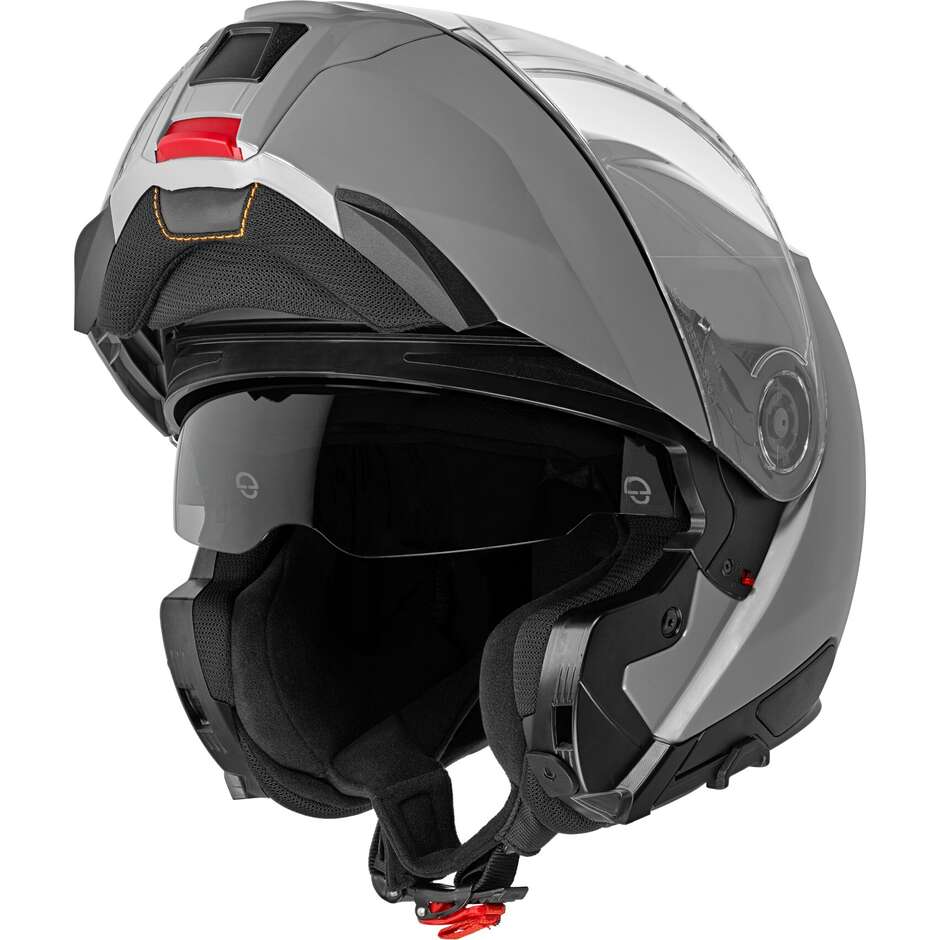 Casque de moto modulaire Schuberth C5 ANC Uni Concrete Grey