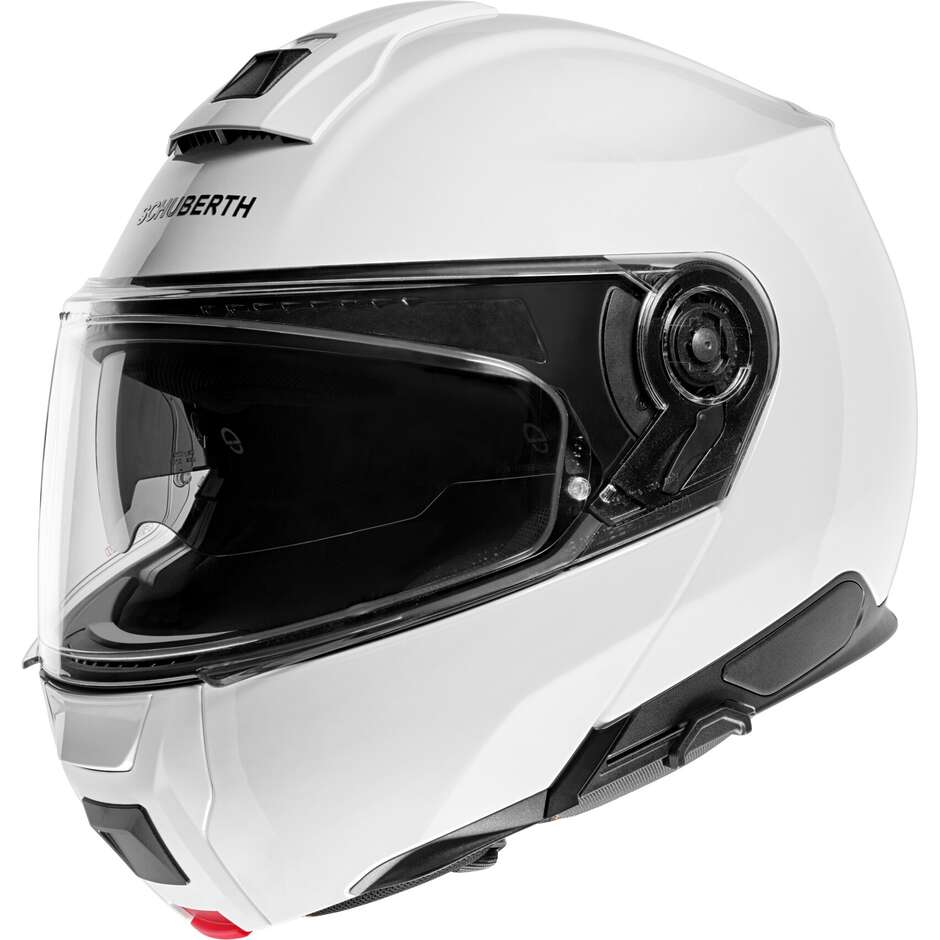 Casque de moto modulaire Schuberth C5 ANC Uni P/J blanc brillant