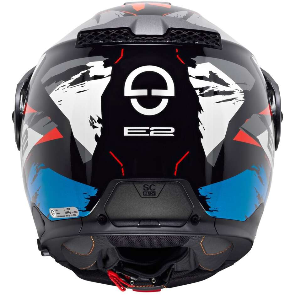 Casque de moto modulaire Schuberth E2  TRAIL P/J Bleu