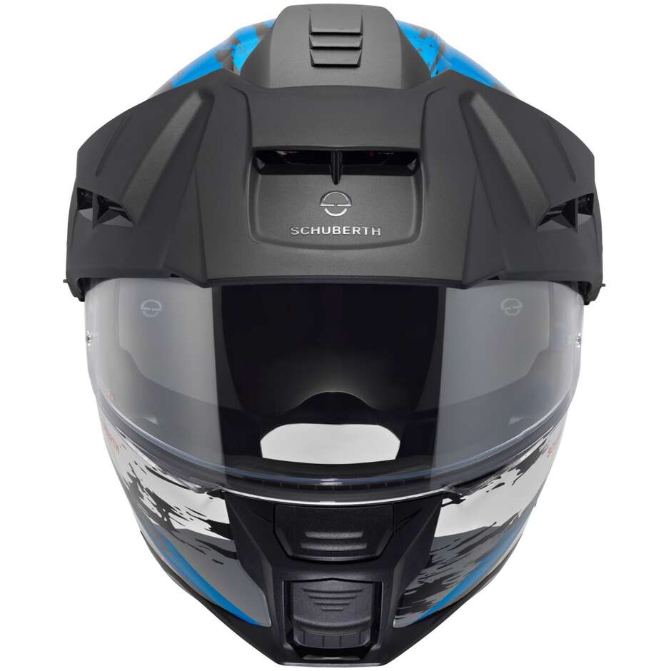 Casque de moto modulaire Schuberth E2  TRAIL P/J Bleu
