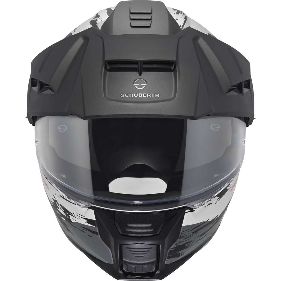 Casque de moto modulaire Schuberth E2 TRAIL P/J Gris