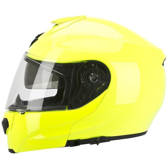 Casque de moto modulaire Scorpion Exo-3000 Air Solid Neon Yellow
