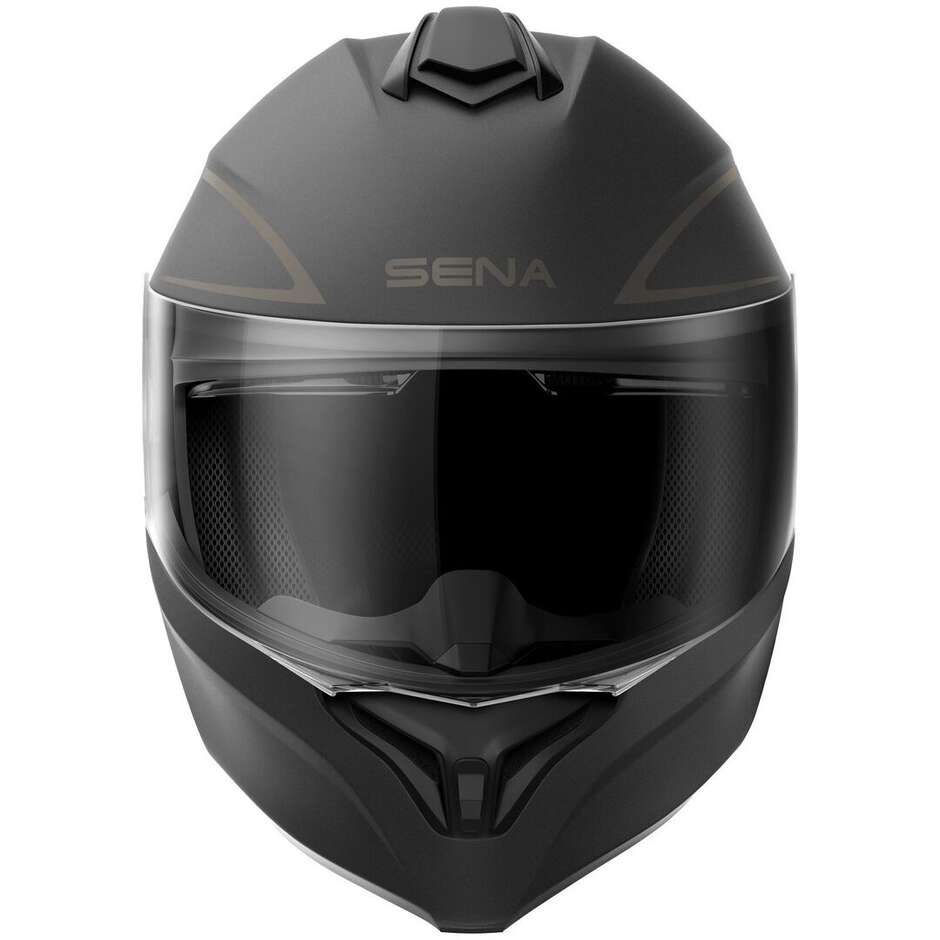 Casque de moto modulaire Sena OUTRUSH R P/J, noir mat