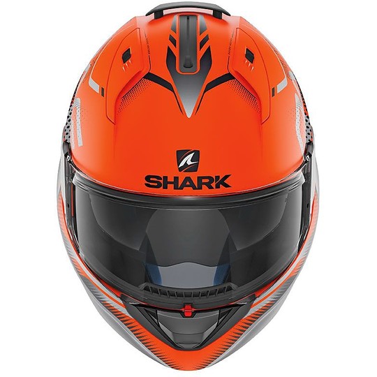 Casque de moto modulaire Shark EVO-ONE 2 KEENSER Orange Matt Black