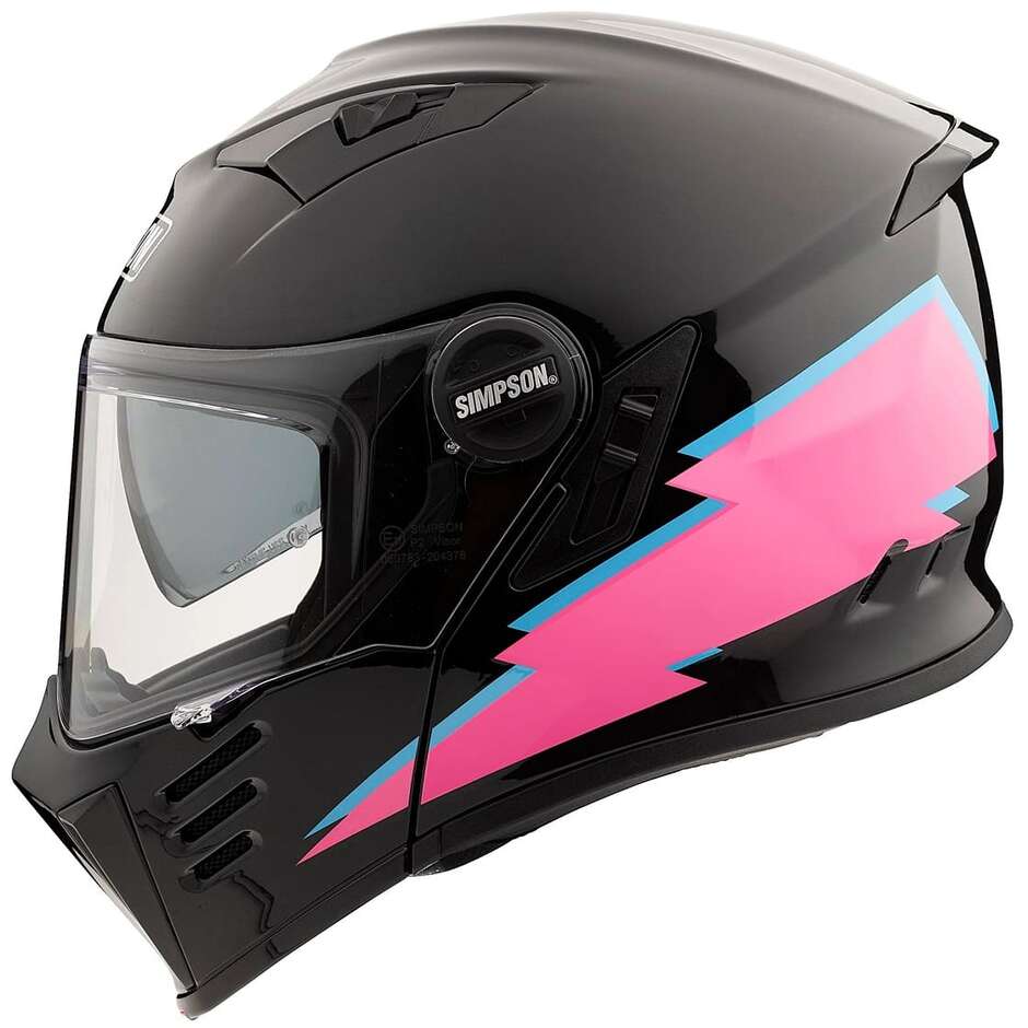 Casque de moto modulaire Simpson DARKSOME 22.06 FD00 RADICAL