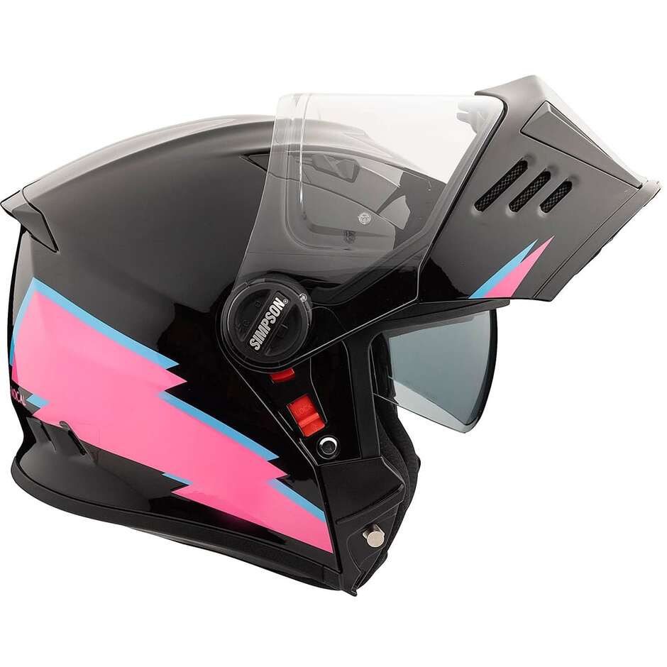 Casque de moto modulaire Simpson DARKSOME 22.06 FD00 RADICAL