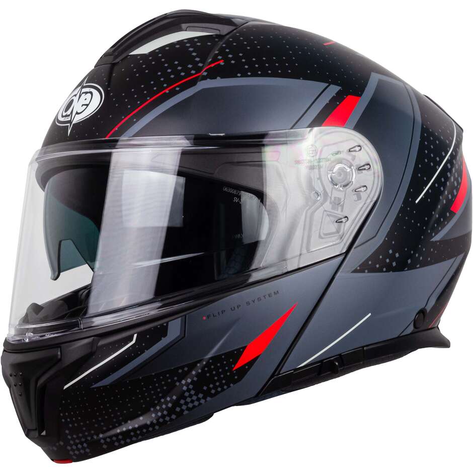 Casque de moto modulaire urbain One P/J 22.06 Fusion Red