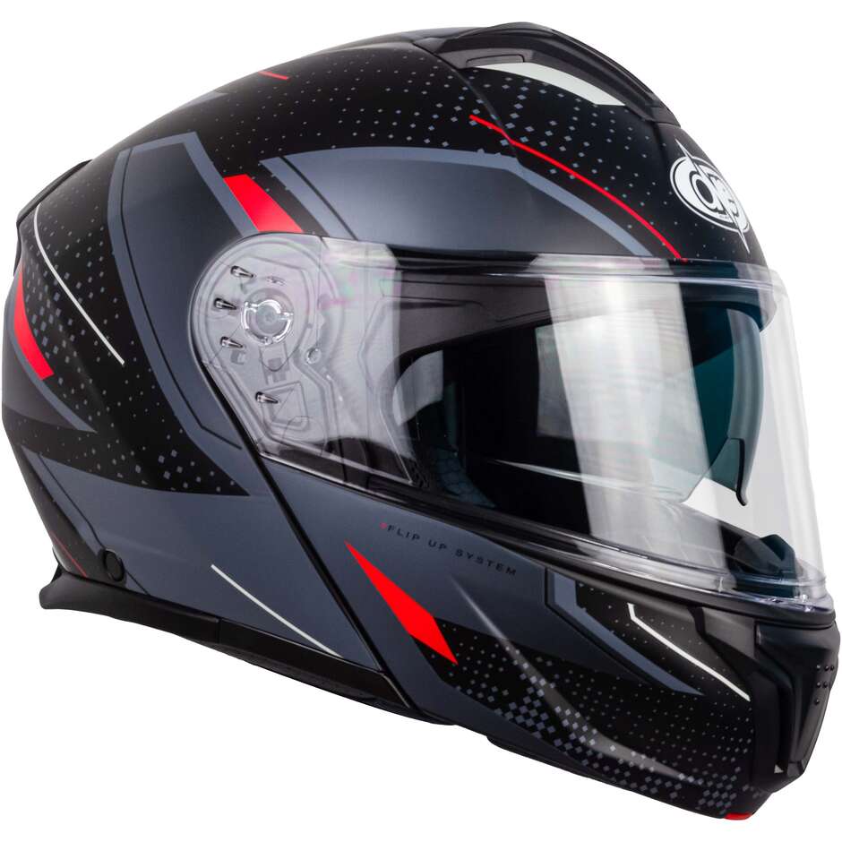 Casque de moto modulaire urbain One P/J 22.06 Fusion Red
