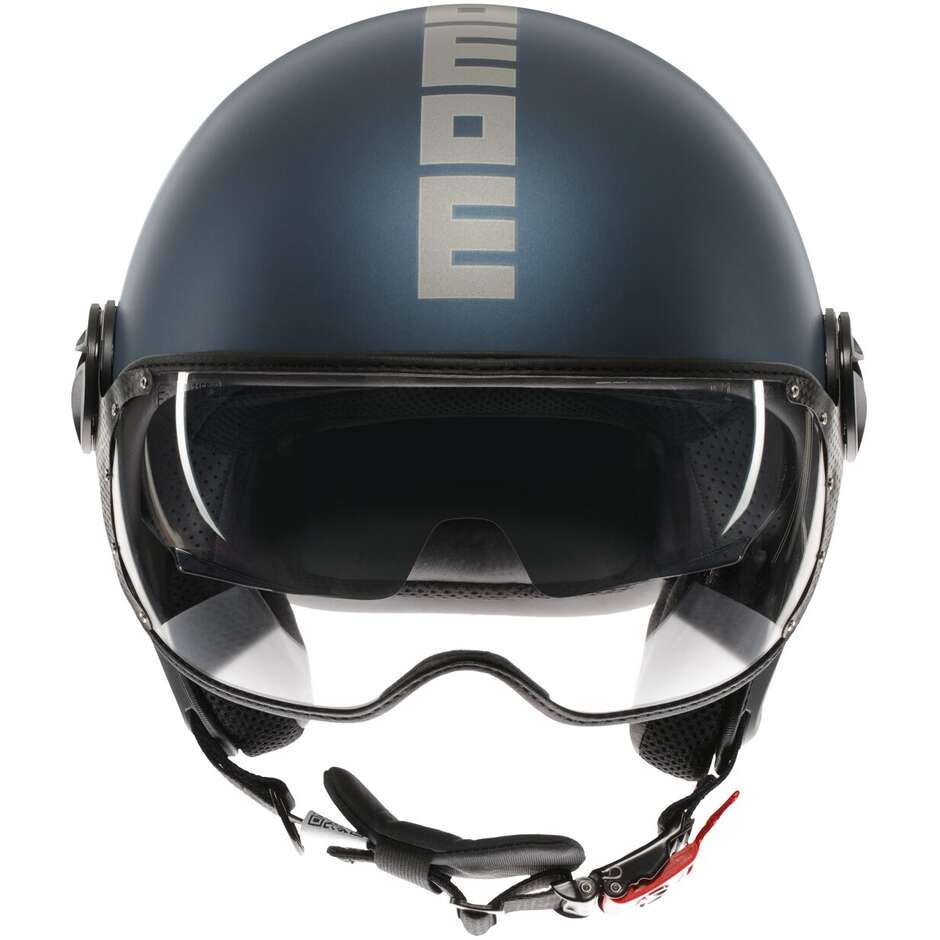 Casque de moto Momo Design FGTR EVO Mono Jet argent mat
