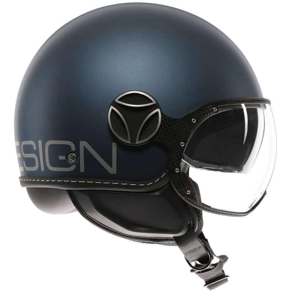 Casque de moto Momo Design FGTR EVO Mono Jet argent mat