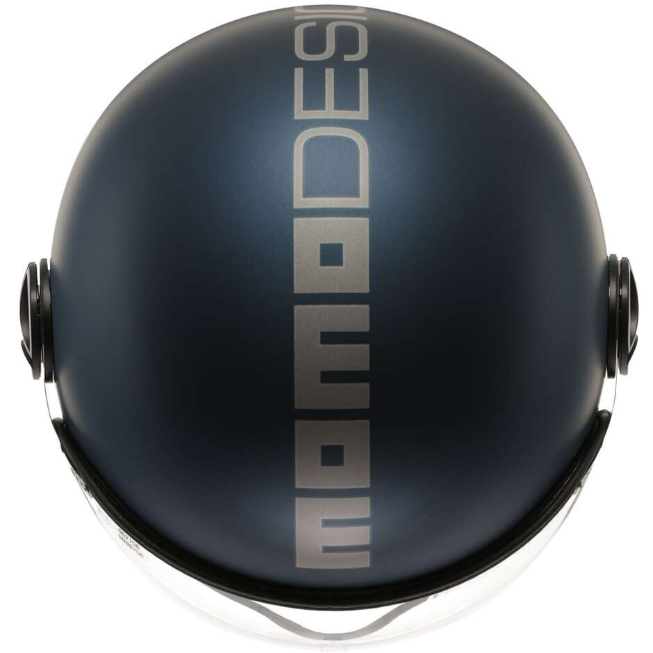Casque de moto Momo Design FGTR EVO Mono Jet argent mat