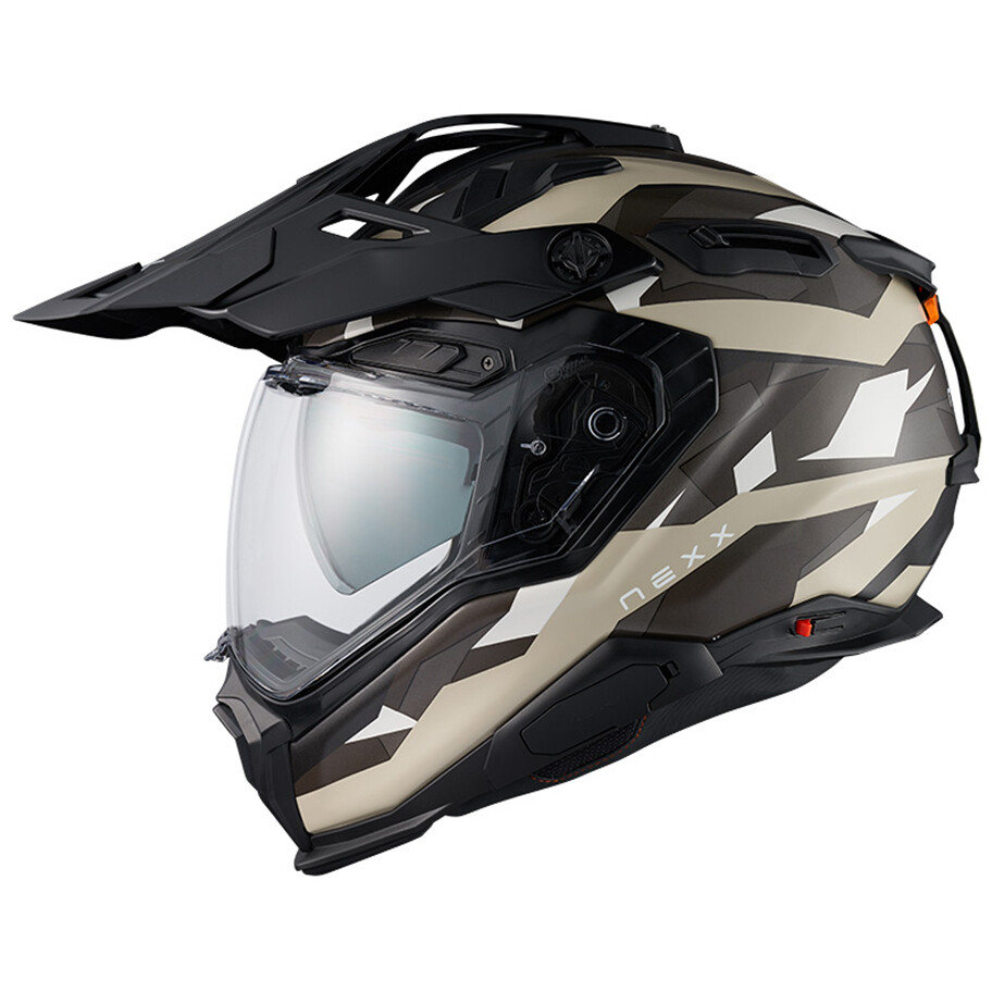 Casque de moto Nexx X.WED3 TRAILMANIA Light Sand Matt Adventure