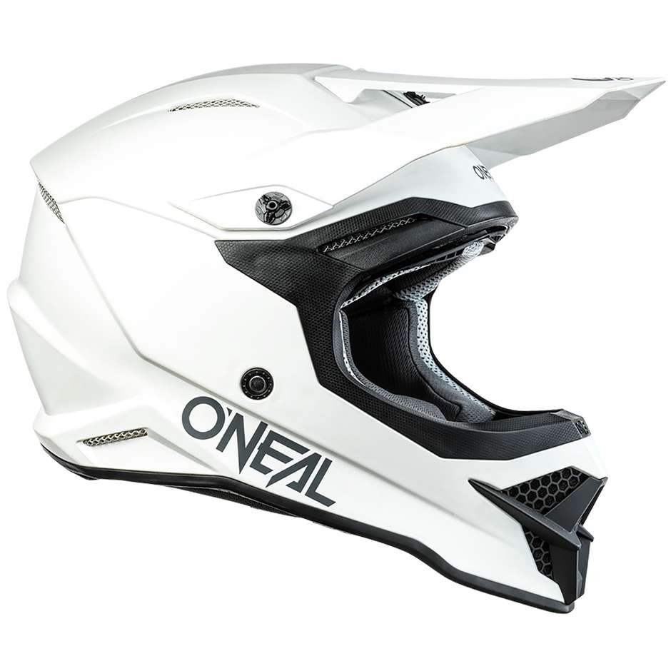 Casque de moto Oneal 3Srs Helmetolid White Cross Enduro