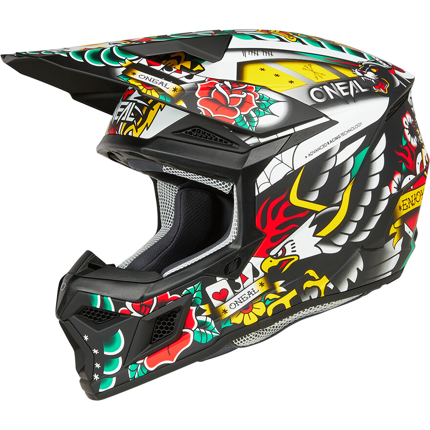 Casque de moto O'Neal 3SRS Inked Multi Cross Enduro