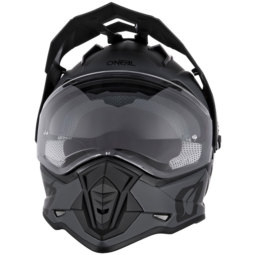 Casque de moto Onealierra Helmet R Noir Gris
