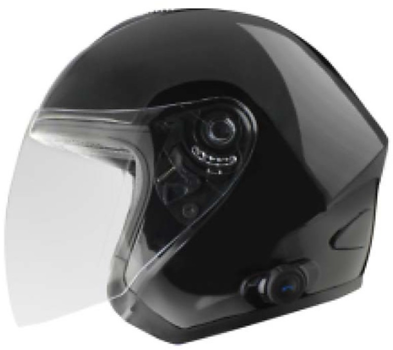 Casque Jet Moto Bluetooth WYXAXNM - Demi-coque, Homologué ECE/DOT - Avec Lunettes Et Haut-parleur Intégré