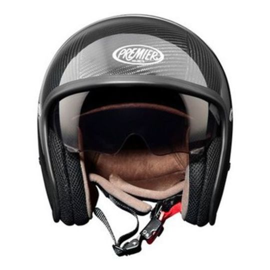Rétro Casque Moto Bols,Casques Demi-Jet Homologué ECE Casque Mobylette Jet Moto Homme Femme avec Visière Fibre Carbone Face Ouverte Casque,pour Scooter Bike Chopper Moped 1,M:57-58CM
