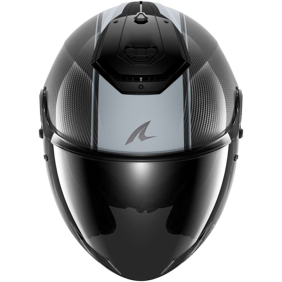 Casque de moto Shark RS JET CARBON BLANK Carbon Silver Carbon