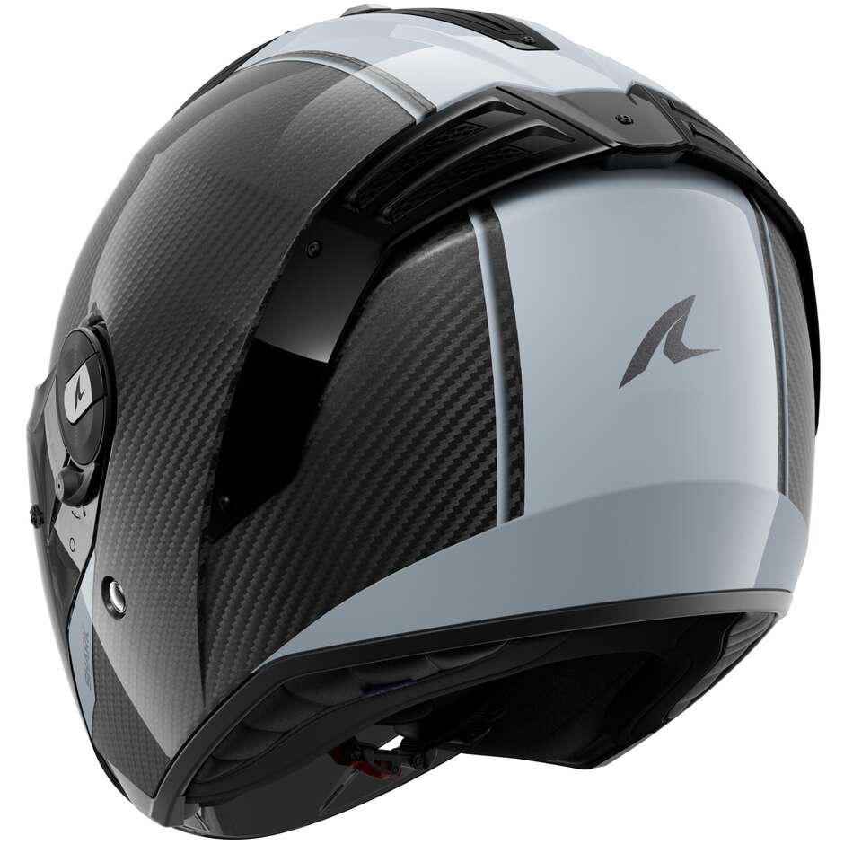 Casque de moto Shark RS JET CARBON BLANK Carbon Silver Carbon