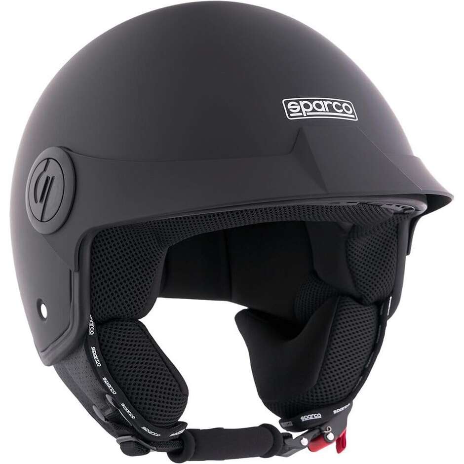 Casque de moto Sparco Riders SP602 Jet, noir mat