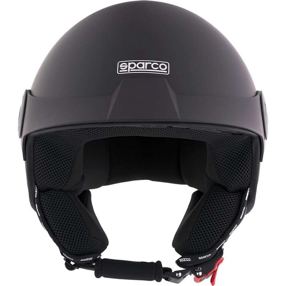 Casque de moto Sparco Riders SP602 Jet, noir mat