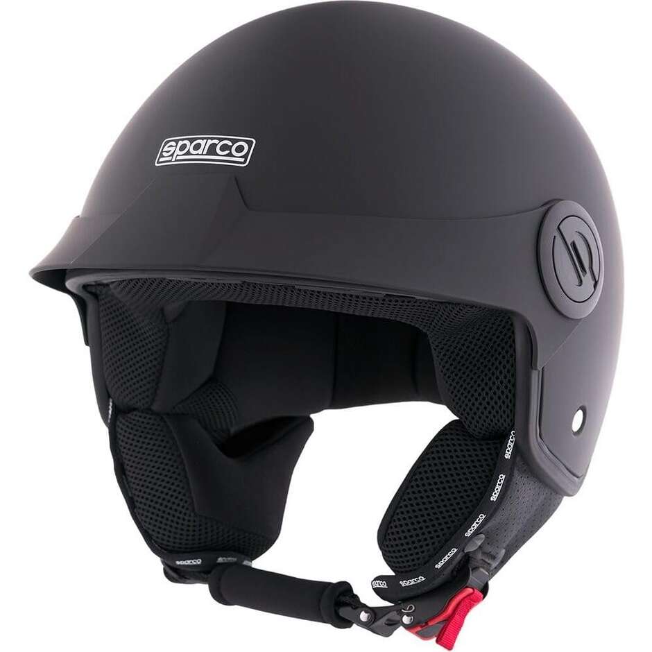 Casque de moto Sparco Riders SP602 Jet, noir mat