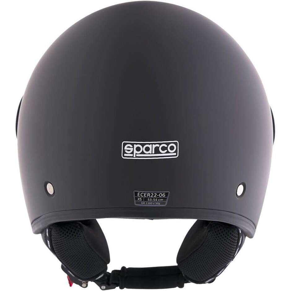 Casque de moto Sparco Riders SP602 Jet, noir mat