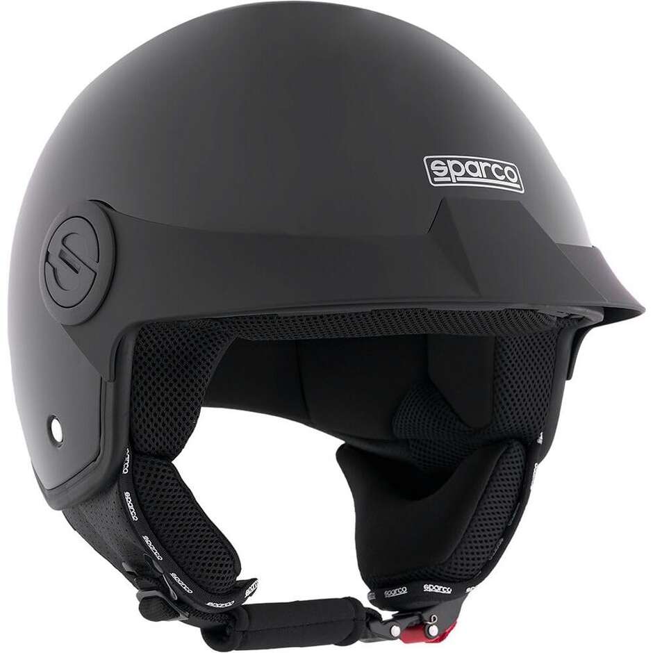 Casque de moto Sparco Riders SP602 Jet, noir métallisé