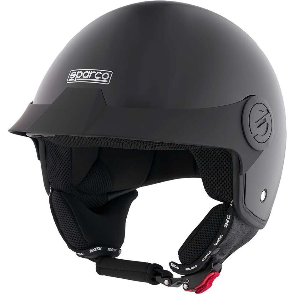 Casque de moto Sparco Riders SP602 Jet, noir métallisé
