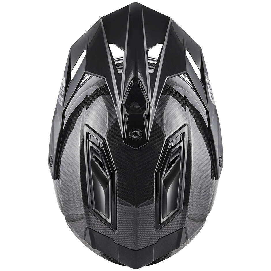 Casque de moto tout-terrain brillant Givi 80.1 CARBON
