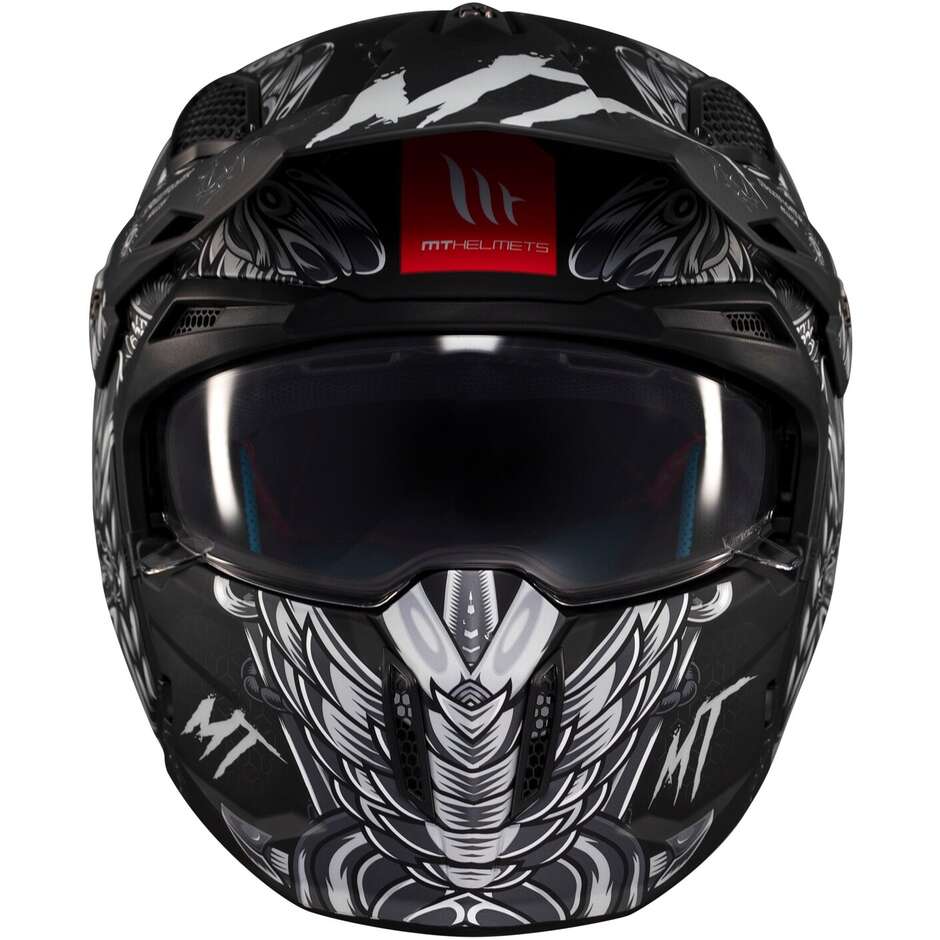 Casque de moto trial Mt Helmets STREETFIGHTER SV S HELLISH B2 Mat