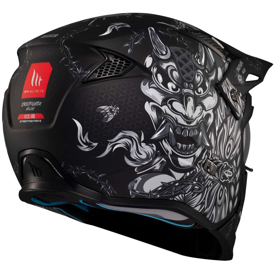 Casque de moto trial Mt Helmets STREETFIGHTER SV S HELLISH B2 Mat