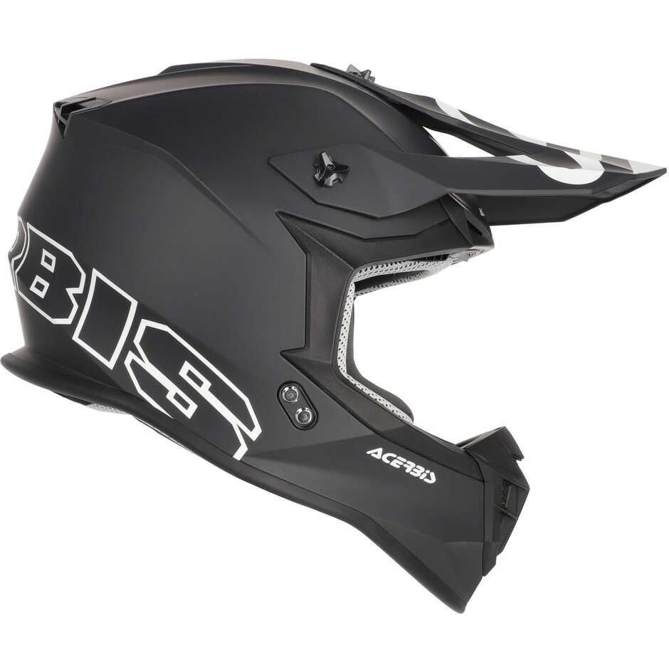 Casque de motocross Acerbis LINEAR 2206 Noir mat et blanc