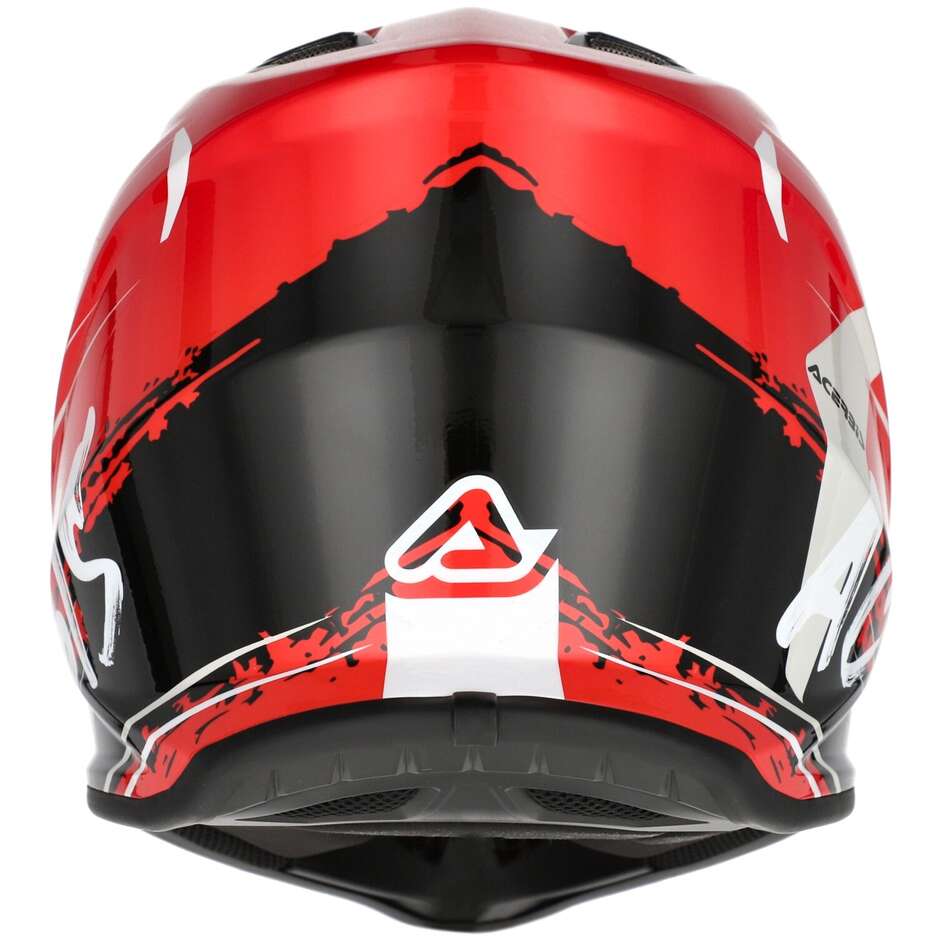 Casque de motocross enduro Acerbis PROFILE JUNIOR pour enfant, rouge et noir