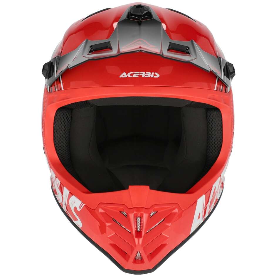 Casque de motocross enduro Acerbis PROFILE JUNIOR pour enfant, rouge et noir